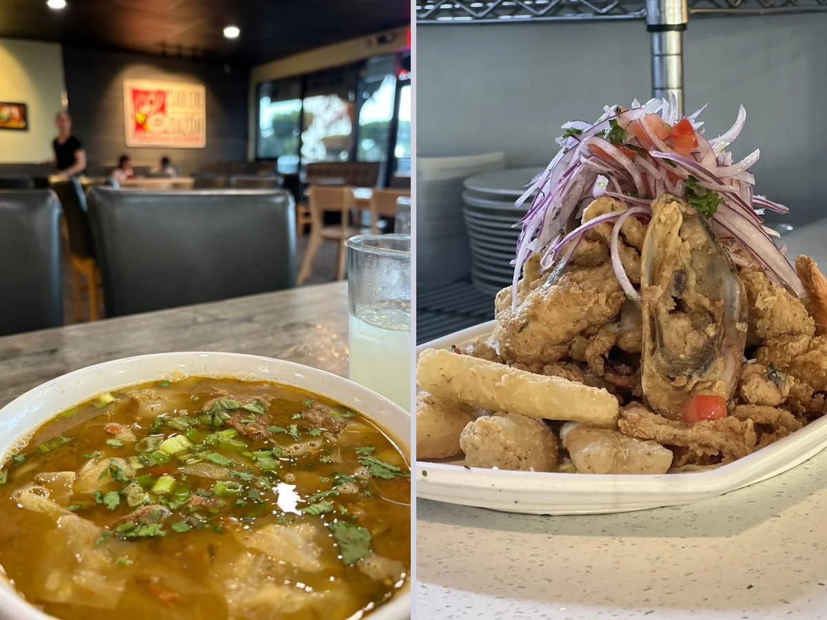 Casual dining space for ceviche and comfort food.